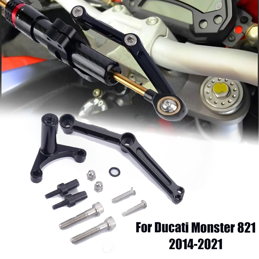 Steering Damper Stabilizer Kit Cnc - Aksesori Sepeda Motor Braket Peredam CNC